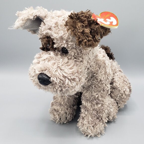 Ty Classic BOGGS Plush Dog 2009 Curly Tysilk Terrier Stuffed Animal Beanie Tag - Picture 1 of 15